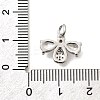 Bees Brass Micro Pave Cubic Zirconia Charms KK-S508-47P-3
