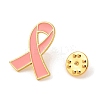 Breast Cancer Awareness Pink Ribbon Enamel Pin LS-JEWB-C014-01G-1