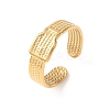 304 Stainless Steel Open Cuff Rings for Women RJEW-K309-17G-4