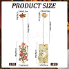 2Pcs 2 Styles Zinc Alloy Enamel Bookmarks AJEW-CP0003-98B-2