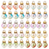 100Pcs 10 Colors Gradient Color ABS Plastic Imitation Pearl Pendants FIND-PH0023-54-1