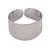 Non-Tarnish 304 Stainless Steel Open Cuff Rings for Women LS-RJEW-G285-62P-2