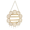 Wall-mounted Flower Iron Mesh Jewelry Display Stands PW-WG78129-01-1