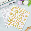 8 Sheets 2 Style Letter A~Z Acrylic Hotfix Rhinestone DIY-CP0012-54B-3