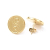 Ion Plating(IP) 304 Stainless Steel Stud Earring for Women EJEW-I285-27G-2
