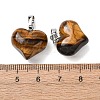 Natural Tiger Eye Pendants G-B188-04P-05-3
