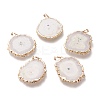 Dyed Natural Druzy Solar Quartz Crystal Pendants G-F693-01I-G-1