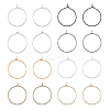 400Pcs 8 Colors Iron Hoop Earrings IFIN-FH0001-72B-1