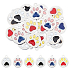 18Pcs 3 Colors 304 Stainless Steel Enamel Charms STAS-UN0027-21-1