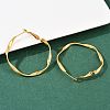 304 Stainless Steel Hoop Earrings EJEW-I320-25G-01-2