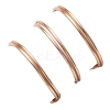 3Pcs 3 Styles Natural Rose Quartz & Amethyst & Green Aventurine Finger Rings RJEW-JR00745-8
