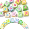 15Pcs Opaque Acrylic European Beads OACR-YW0003-82-1
