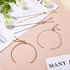 2 Sets 2 Colors 304 Stainless Steel Satellite Chain Bracelet Slider Making MAK-TA0001-22-6