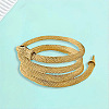 Adjustable Alloy Jet Rhinestone Snake Cuff Choker Necklaces FS-WGFB1C6-01-2
