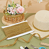 Polyester Centipede Lace Ribbon OCOR-WH0088-43A-01-5