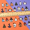 26Pcs 13 Styles Halloween Theme Spray Painted Alloy Enamel Pendants ENAM-FS0002-09-5