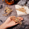 3Pcs 3 Style Halloween Alloy Claw Hair Clips for Women Girls AJEW-TA0001-91-5