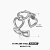 201 Stainless Steel Cuff Open Rings FS-WG76F01-16-1