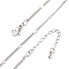 Brass Curb Chains Necklaces for Women NJEW-D302-09P-2