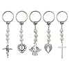 Tibetan Style Alloy Pendants Keychain KEYC-JKC00892-1
