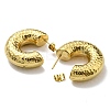 Ion Plating(IP) 316 Surgical Stainless Steel Hammered Stud Earrings for Women EJEW-C053-03G-2