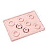 8 Sizes Flocking Plastic Rectangle Bracelet Design Board TOOL-D052-02-A-1