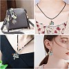 10Pcs 2 Styles Tibetan Style Alloy Pendant Decorations HJEW-CJ0001-17-7