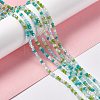 Electroplate Glass Beads Strands EGLA-S192-001A-B10-2