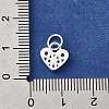 925 Sterling Silver Micro Pave Cubic Zirconia Charms STER-D309-01D-S-4