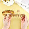 Crown Brass Ribbon for Lamp Cover Decoration AJEW-WH0348-381A-3