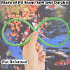 2 Sets 2 Colors EVA Foam Feeding Ring for Fish AJEW-CN0002-53-3