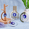 4Pcs 4 Colors Handmade Woven Cotton Thread with Turkish Glass Evil Eye Wall Hanging Ornament HJEW-FH0001-63-5
