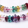 Faceted Glass Rondelle Beads Strands X-GF3x6mm-5-5