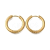 Round 304 Stainless Steel Hoop Earrings EJEW-V005-01G-01-4
