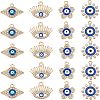 SUPERFINDINGS 40Pcs 4 Style Alloy Enamel Pendants FIND-FH0003-93-1