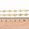 5.5MM 304 Stainless Steel Flower Link Chain Necklaces NJEW-P346-01G-5