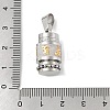 Buddhist Healing Prayer Wheel 304 Stainless Steel Pendants STAS-F168-67A-P-3