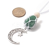 Moon 201 Stainless Steel Pendant Decorations HJEW-JM00958-01-3