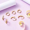 Eco-Friendly Brass Earring Hoops Findings KK-TA0007-40-4