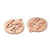 304 Stainless Steel Pendants X-STAS-F231-038RG-A-3