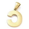 Ion Plating(IP) 316L Surgical Stainless Steel Pendants STAS-Q247-01G-03-2