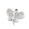 Alloy Rhinestone Pendants FIND-U026-25C-P-1