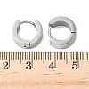 304 Stainless Steel Hoop Earrrings for Women EJEW-U066-03P-5