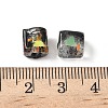 Baking Paint Handmade Gold Sand Lampwork Beads LAMP-P072-01A-02-3