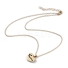 Golden Plated Heart with Constellation/Zodiac Sign Alloy Enamel Pendant Necklaces NJEW-H214-A07-G-4