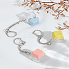 3Pcs 3 Colors ABS Plastic Keyboard Fidget Toys Keychain KEYC-LP0001-63B-1