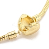 3MM Brass European Style Round Snake Chain Bracelets for Jewelry Making BJEW-G703-01G-3
