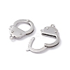 Tarnish Resistant 304 Stainless Steel Handcuff Clasps X-STAS-D009-02-3