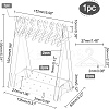 Coat Hanger Removable Acrylic Earring Displays EDIS-PH0001-48-4