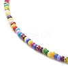 Glass Seed Beaded Necklace X-NJEW-JN03825-01-4